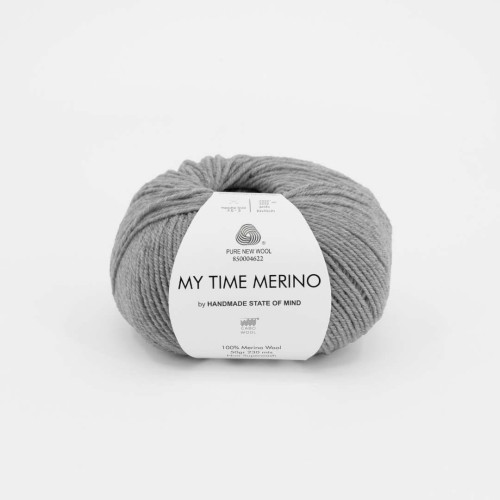Włóczka GABO WOOL My Time Merino by HSOM 9400 szary pył