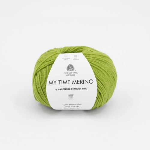 Włóczka GABO WOOL My Time Merino by HSOM 9724 limonkowy blask