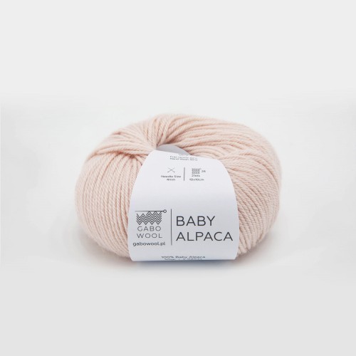 Włóczka GABO WOOL Baby Alpaca R9054 pudrowy, alpaka