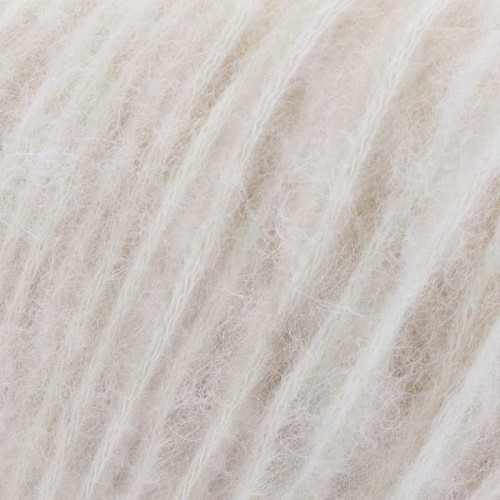 Włóczka GABO WOOL Fog 6930 kremowa biel, tunelowa, tunel, dmuchana, lekka, merynos, prima, alpaka, alpaca