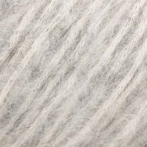 Włóczka GABO WOOL Fog 6546 jasny szary, tunelowa, tunel, dmuchana, lekka, merynos, prima, alpaka, alpaca