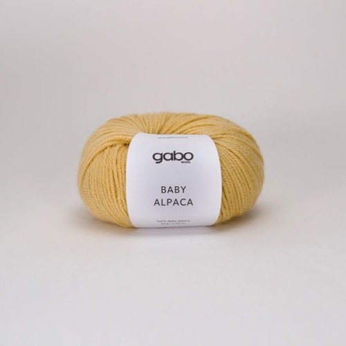 Włóczka GABO WOOL Baby Alpaca 1922 maślany, alpaca, alpaka