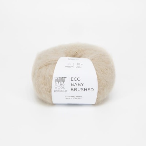Włóczka GABO WOOL ECO Baby Brushed FTE1297 beżowy, alpaka, alpaca
