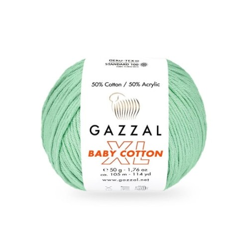 Włóczka Gazzal Baby Cotton XL 3425 mięta
