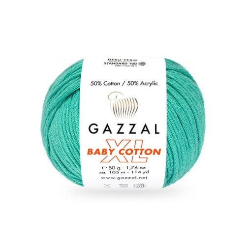Włóczka Gazzal Baby Cotton XL 3426 szmaragd