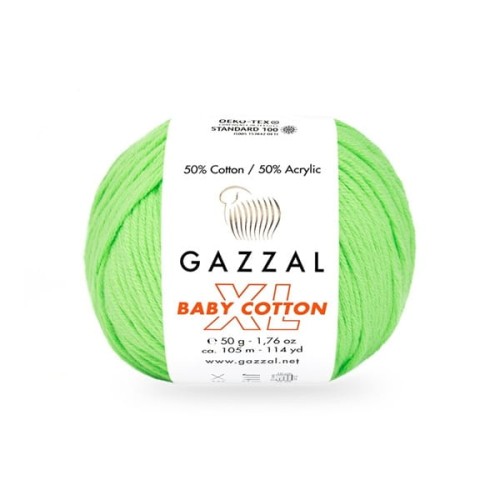 Włóczka Gazzal Baby Cotton XL 3427 seledyn