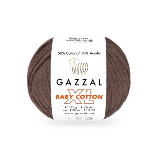 Włóczka Gazzal Baby Cotton XL 3455 zgaszony fiolet