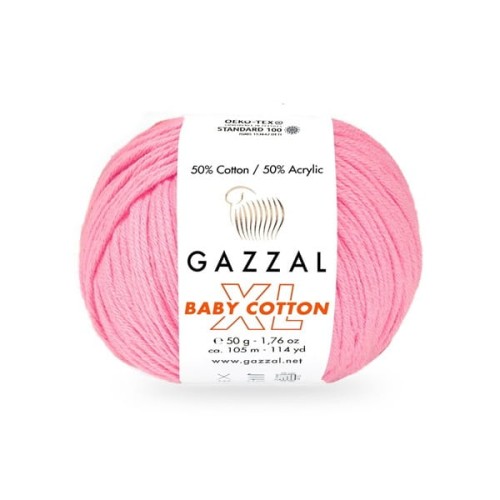 Włóczka Gazzal Baby Cotton XL 3468 różany