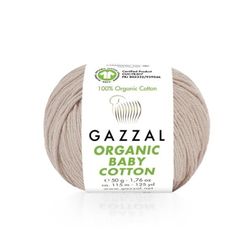 Włóczka Gazzal Organic Baby Cotton 416 brudny róż