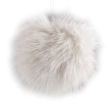 Pompon z gumką, śr. 11 cm, 07 jasny kremowy