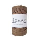 Sznurek poliestrowy  5mm płaski, 50m, 170 ziemisty OUTLET