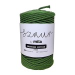 Sznurek 3 mm PREMIUM COTTON, 100m PC45 awokado
