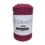 Sznurek 3 mm PREMIUM COTTON, 100m PC25 amarant