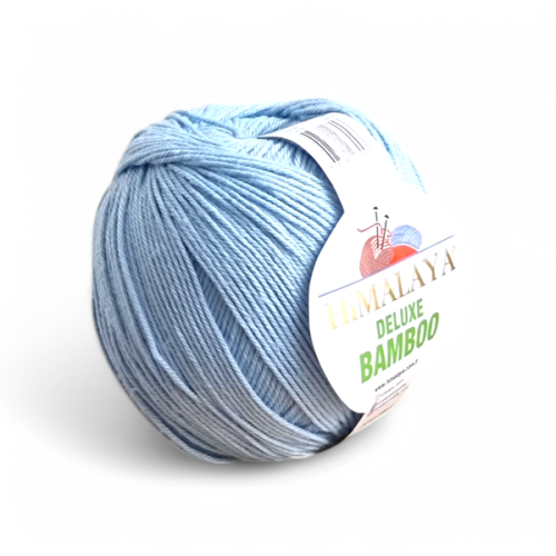 Włóczka Himalaya Deluxe Bamboo 124-39 niebieski, bambus, bambusowa, bawełna