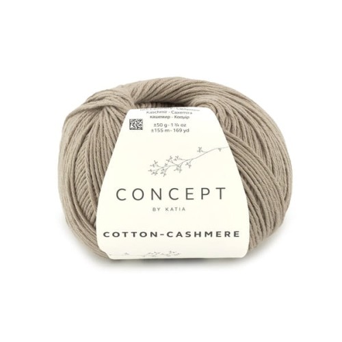 Włóczka Katia Concept Cotton-Cashmere 91 szary beż