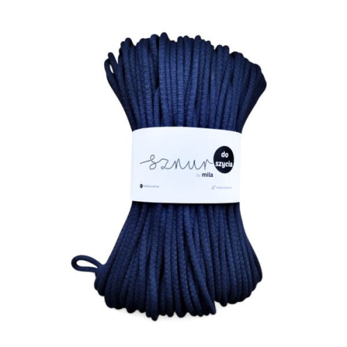 Sznurek do szycia 6 mm, 50m P53 granat