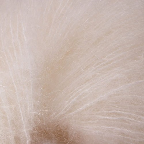 Włóczka GABO WOOL MOHSILKO 100 naturalna biel, moher, jedwab, merino
