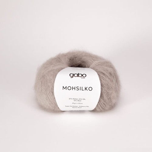 Włóczka GABO WOOL MOHSILKO 4218 owsiankowy pył