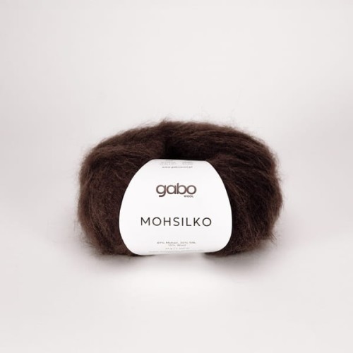 Włóczka GABO WOOL MOHSILKO 4305 gorzka czekolada