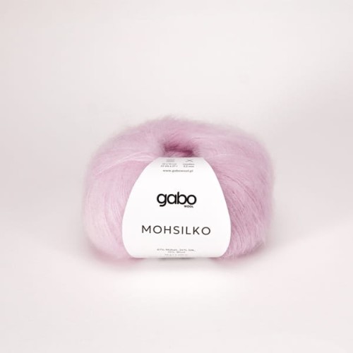 Włóczka GABO WOOL MOHSILKO 4520 mglista peonia