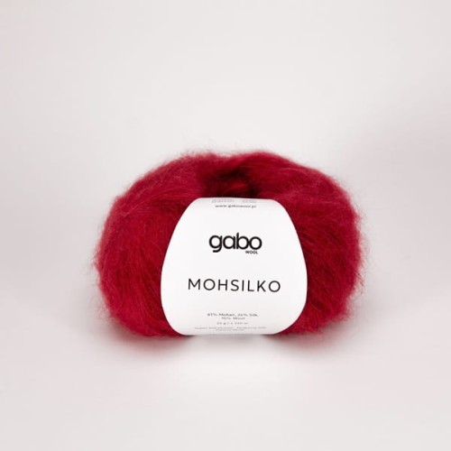 Włóczka GABO WOOL MOHSILKO 4015 wino
