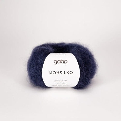 Włóczka GABO WOOL MOHSILKO 4936 atrament