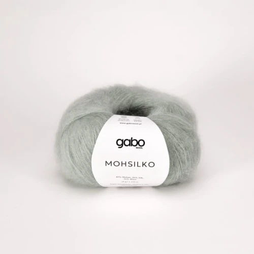 Włóczka GABO WOOL MOHSILKO 4268 szałwia, moher, jedwab, merino