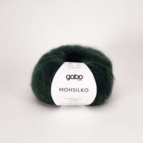 Włóczka GABO WOOL MOHSILKO 4958 leśna zieleń