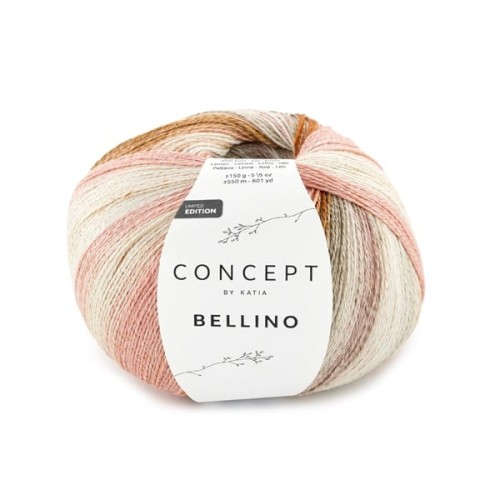 Włóczka Katia Concept Bellino 150g, 202 Ochra-Zielony-Różowy