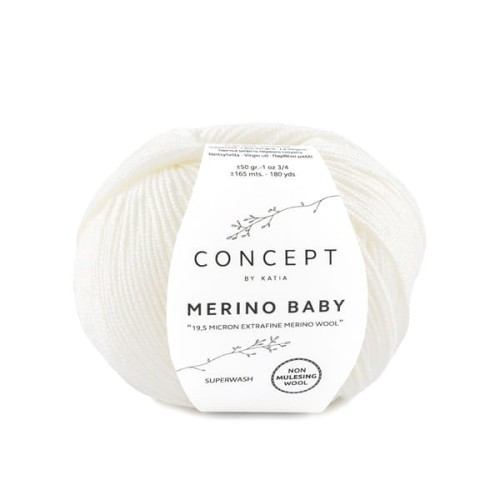 Włóczka Katia Concept Merino Baby, 1 biały