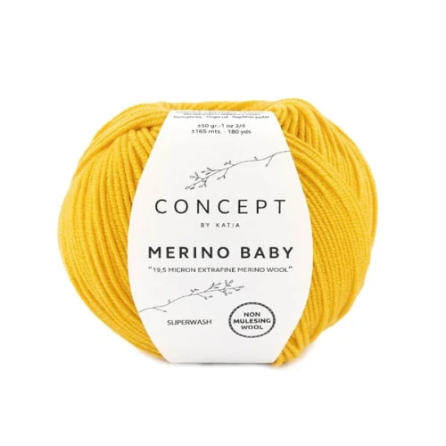 wloczka-merinobaby-dzianina-merino-extrafine-zolty-sygnal-jesien-zima-katia-153-fhd.jpg Włóczka Katia Concept Merino Baby, 153 żółty