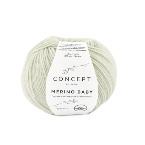 Włóczka Katia Concept Merino Baby, 155 jasny seledyn