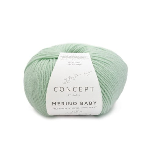 Włóczka Katia Concept Merino Baby, 156 pastelowy zielony