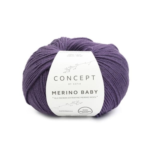 Włóczka Katia Concept Merino Baby, 159 ciemny fiolet