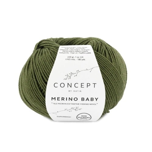 Włóczka Katia Concept Merino Baby, 26 ciemny zielony