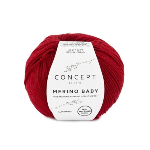 Włóczka Katia Concept Merino Baby, 50 bordowy