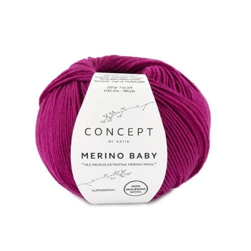 Włóczka Katia Concept Merino Baby, 61 fuksja