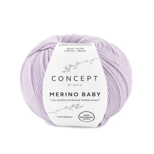 Włóczka Katia Concept Merino Baby, 66 jasny fioletowy