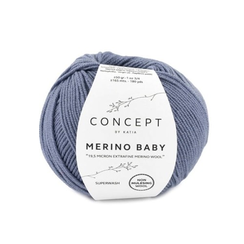 Włóczka Katia Concept Merino Baby, 67 ciemny szary