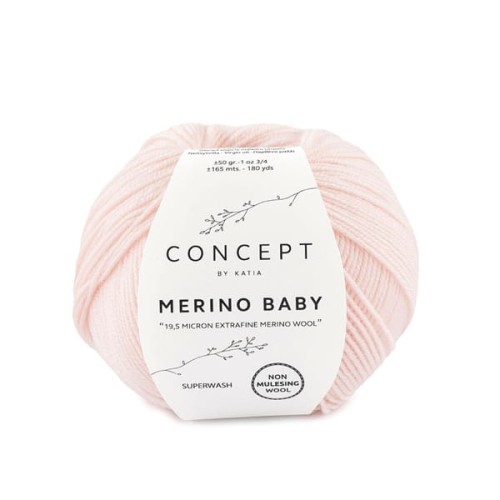 Włóczka Katia Concept Merino Baby, 7 jasny róż