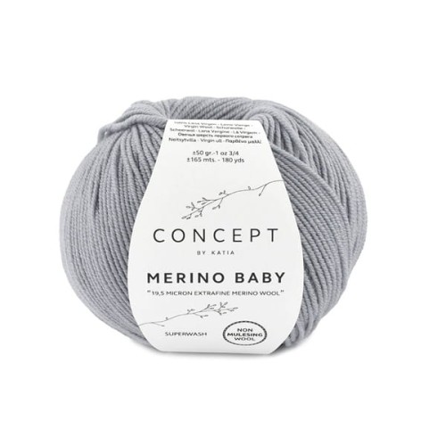 Włóczka Katia Concept Merino Baby, 70 jasny szary