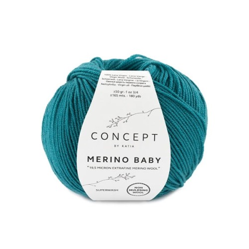 Włóczka Katia Concept Merino Baby, 75 szmaragd