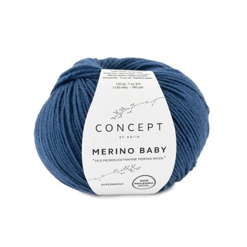 Włóczka Katia Concept Merino Baby, 84 granatowy