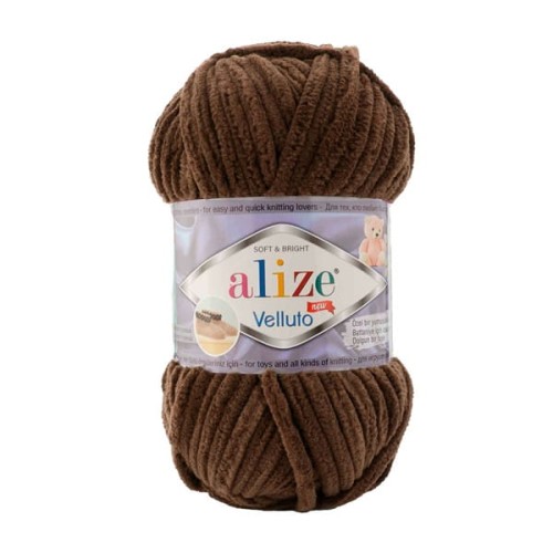 Włóczka Alize Velluto 493 brązowy