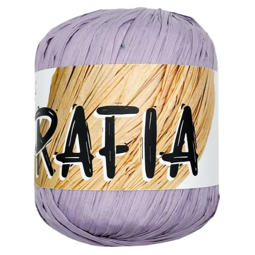 Włóczka RAFIA Mondial, 884 liliowy raffia, przędza papierowa, papierowa taśma, kapelusze, torby plażowe, kosze, home decor, maty, podkładki, osłonki, boho, obręcze, lustra.