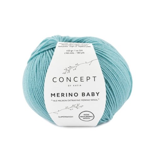 Włóczka Katia Concept Merino Baby, 74 jasny turkus
