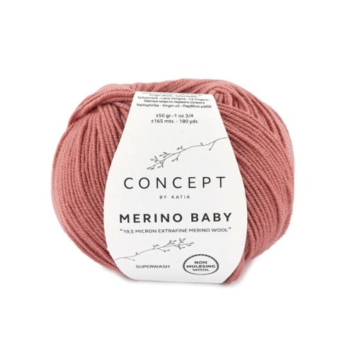 Włóczka Katia Concept Merino Baby, 87 łososiowy