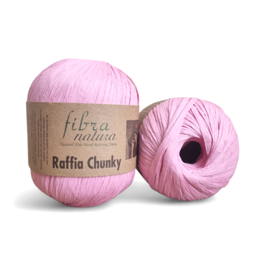 Przędza Raffia Fibra Natura Chunky 114-05 różowy