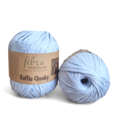 Przędza Raffia Fibra Natura Chunky 114-10 błękitny