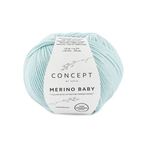 Włóczka Katia Concept Merino Baby, 73 wodny błękit